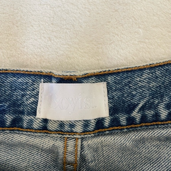 Boyish Blue Distressed Jean Shorts - Picture 5 of 11
